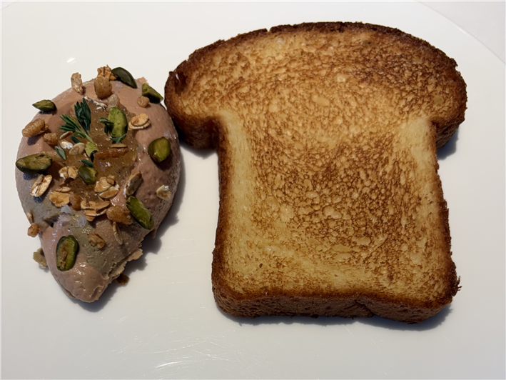liver parfait and brioche